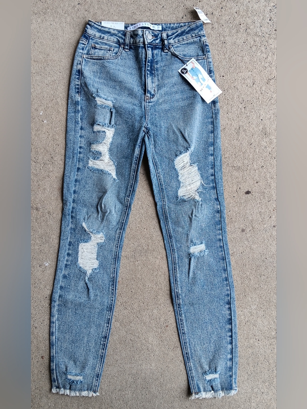 Distressed Black Jeans
